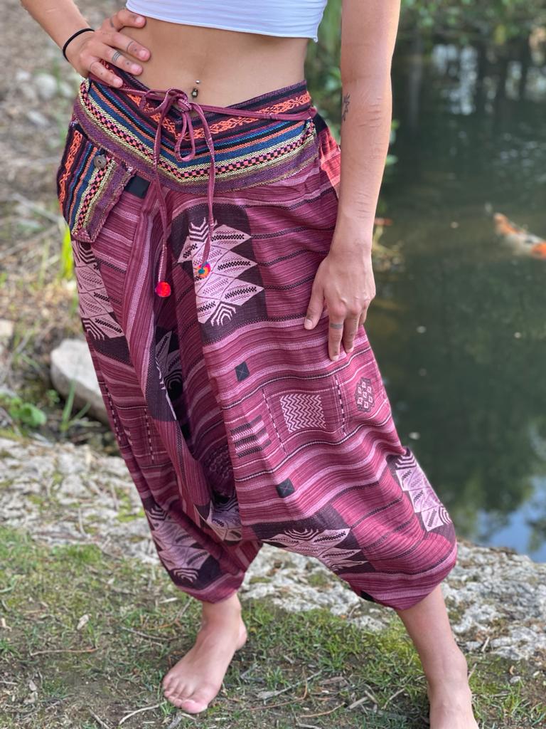 Purple Pinstrips Thai Mantra / Gypsy pants