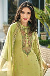 Beautiful Sequin Embellished Sharara Suit - Pear Green