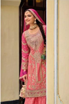Sequin Embroidered Palazzo Suit Set in Pink