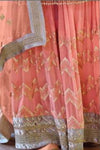 Festive Special Sequin Embroidered Gharara Suit - Salmon Pink