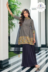 Heavy Embroidery And Sequins Work Festive Wear Sharara Suit - Navy Blue