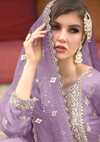 Gorgeous Gota Patti Worked Pakistani Style Sharara Suit - Lavender
