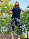 Breezy boho style summer special black printed Thai mantra/ gypsy pants - Colors of India