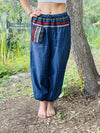 Breezy boho style summer special Egyptian blue Thai mantra/ gypsy pants - Colors of India