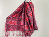 Taffy pink shaded namavali printed cotton scarf - Colors of India