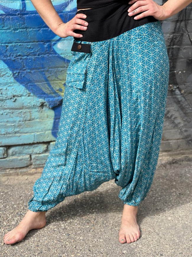 Women's Thai Mantra Pants in Summer Blue – Colors of India